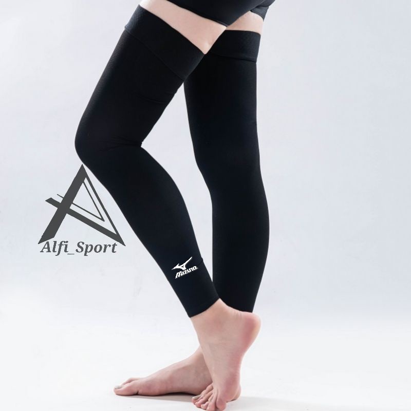 Manset Kaki Volly Pria Wanita Menset Kaki Olahraga Badiminton Dekker Kaki Leg Slevee Manset Deker Pr