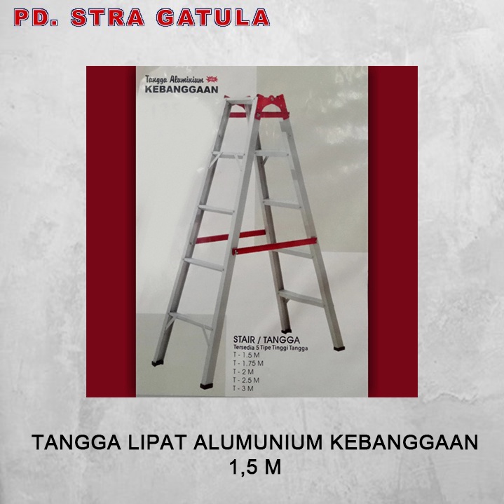 Tangga Lipat Alumunium Kebanggaan 1,5 Meter