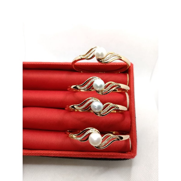 Gelang Bangle Mutiara laut lapis emas / gelang mutiara / sunshine pearl / gelang lapis emas / mutiar
