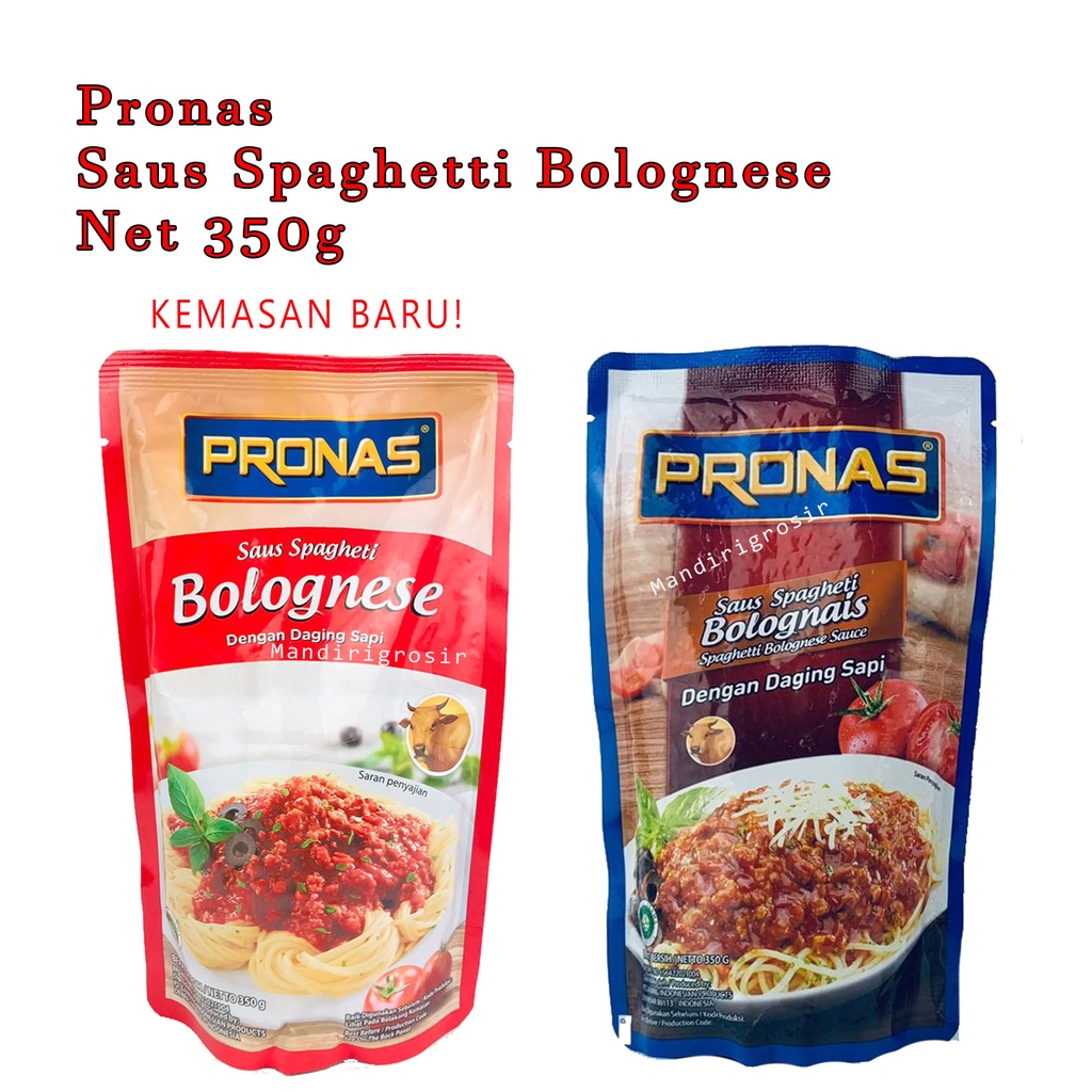 saus sepageti bolognais * Pronas * Daging ayam * daging sapi * 350g