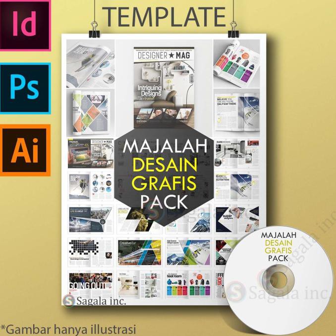 

Template Majalah Desain Grafis Pack Indesign Photoshop
