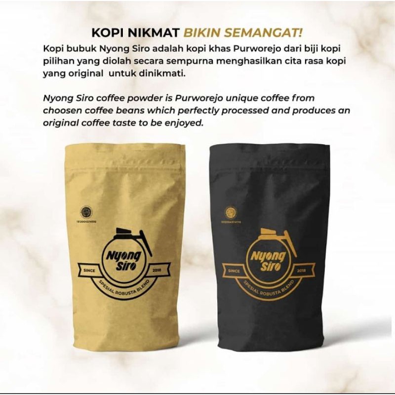 

kopi hitam kopi murni kopi Nyong Siro