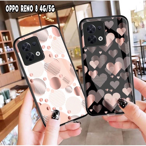 Softcase Glass Kaca OPPO RENO 8 4G RENO 8 5G RENO 8Z 5G RENO 8 PRO Terbaru [M181] Casing HP Oppo Ren