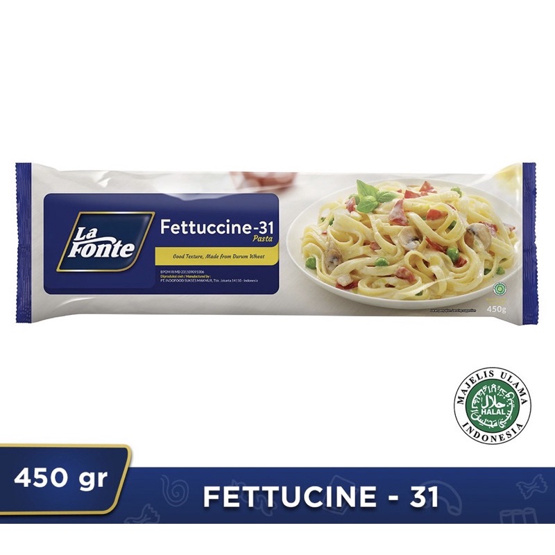 Lafonte Pasta Fettucine 450 gram (BESAR)