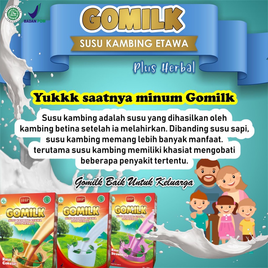 

SUSU KAMBING ETAWA PLUS HERBAL GOMILK