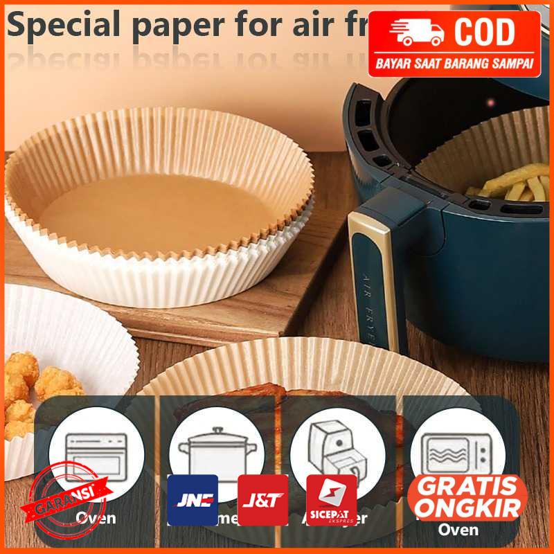 Rose Kertas Minyak Alas Air Fryer Paper Oilproof 50 PCS M01