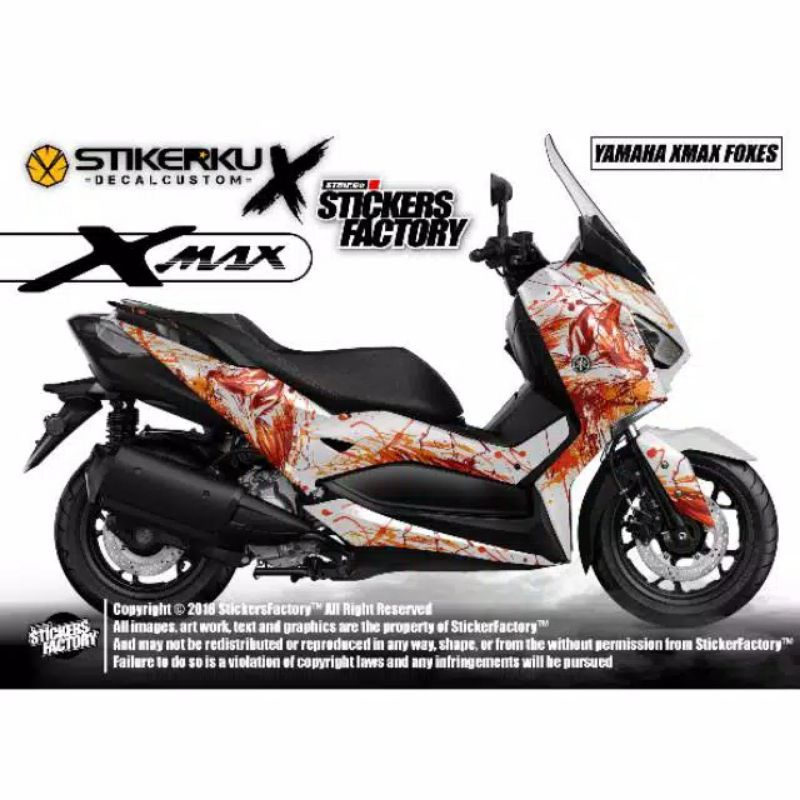 decal motor Yamaha xmax fullbody / striping motor xmax / decal motor xmax fullbody