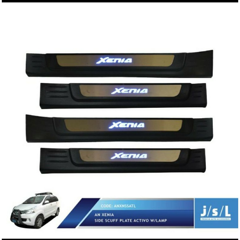 sillplate pintu samping led jsl all new xenia 2012 up 2020 up