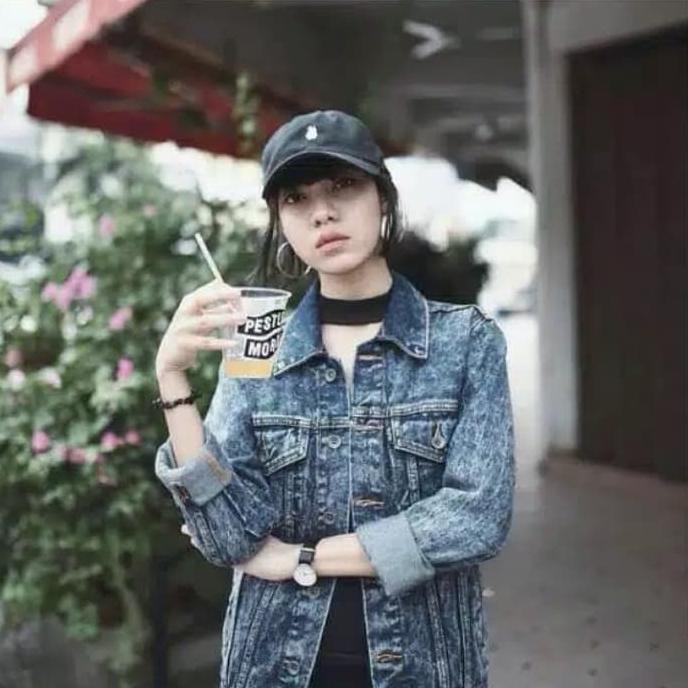Berkualitas Jaket Jeans Wanita Keren Jaket Levis Slimfit Original Distro Murah - Biru