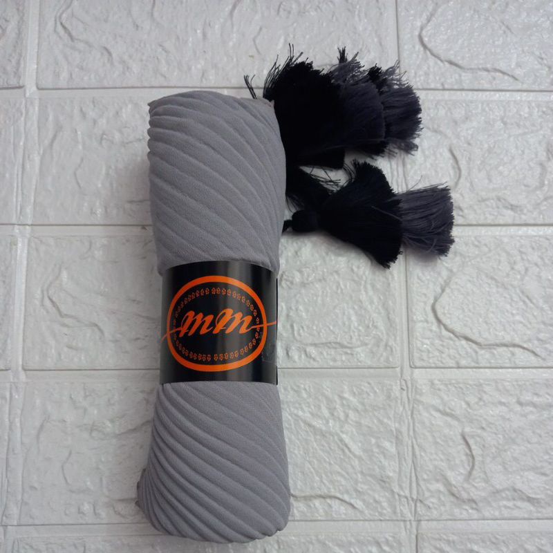 jilbab segi empat plisket jambol-Abu muda premium