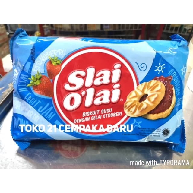 

Slai Olai Biskuit Selai Stroberi 192 gram | Slai O'lai Biscuit Selai Strawberry