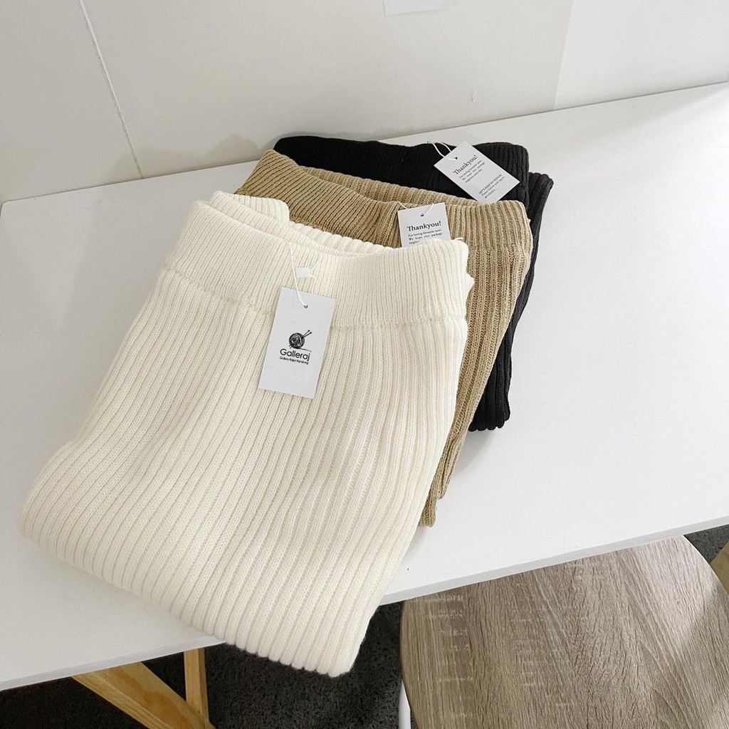 rajut premium, rok span rajut, rok rajut, rok knit rajut premium ALLSIZE BY GALLERAJ-BROKEN WHITE / BW