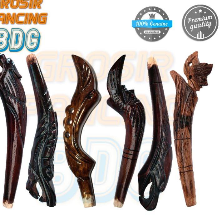 204 pahul gagang joran timbang ukir kayu NXY0