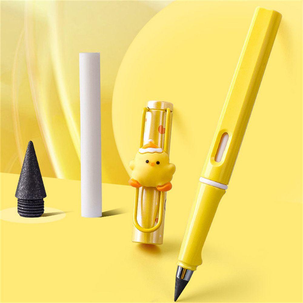 Mxbeauty Pensil Abadi Animals Perlengkapan Kantor HB Anak Pelajar 0.5mm Pensil Tanpa Batas