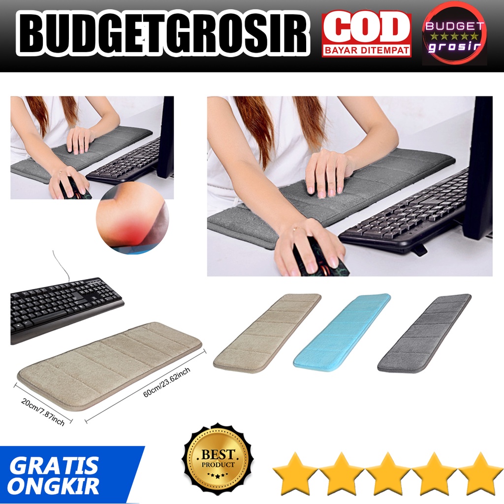 Bantalan Pergelangan Tangan Keyboard Pad Ultra Memory Foam - 7HH300064