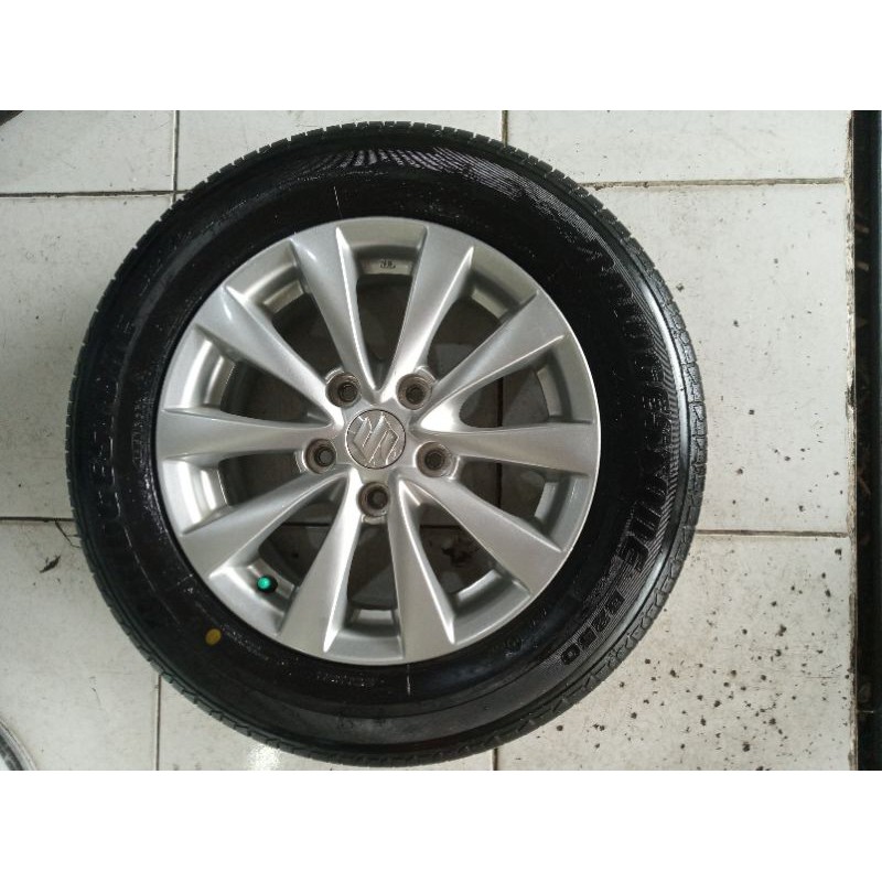 Paket velg ban mobil seken OEM Suzuki Ertiga Ring 15 pcd 5x114,3+ban Bridgestone 185/65/15