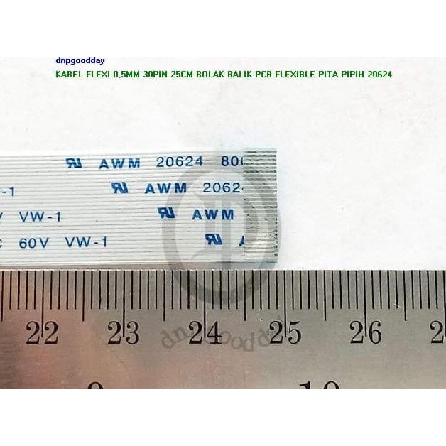 

Kabel Flexi 0,5Mm 30Pin 25Cm Bolak Balik Pcb Flexible Pita Pipih 20624 Dnpgood11 Ayo Order