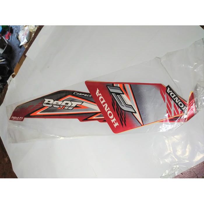 SALE -  Striping Lis Bodi &amp; Stiker Body Beat Fi 2014 Merah