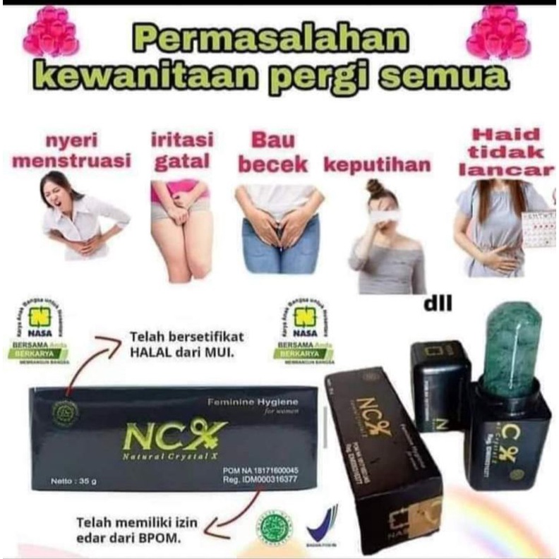 NCX Original/Crystal X Nasa Asli/Free gift