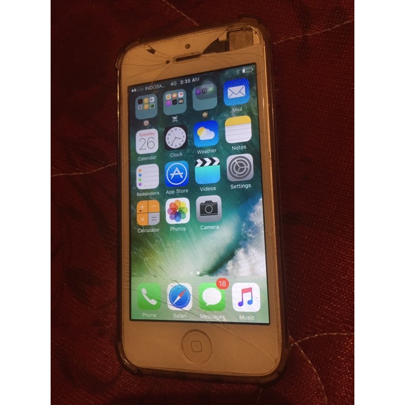 iphone 5 32gb minus touchscreen retak