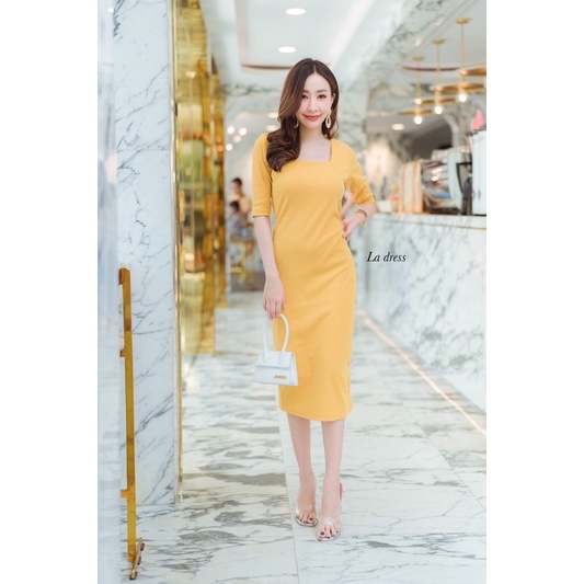 DRESS MODEL KOTAK LENGAN SESIKU LA DRESS BANGKOK (DRLD280)