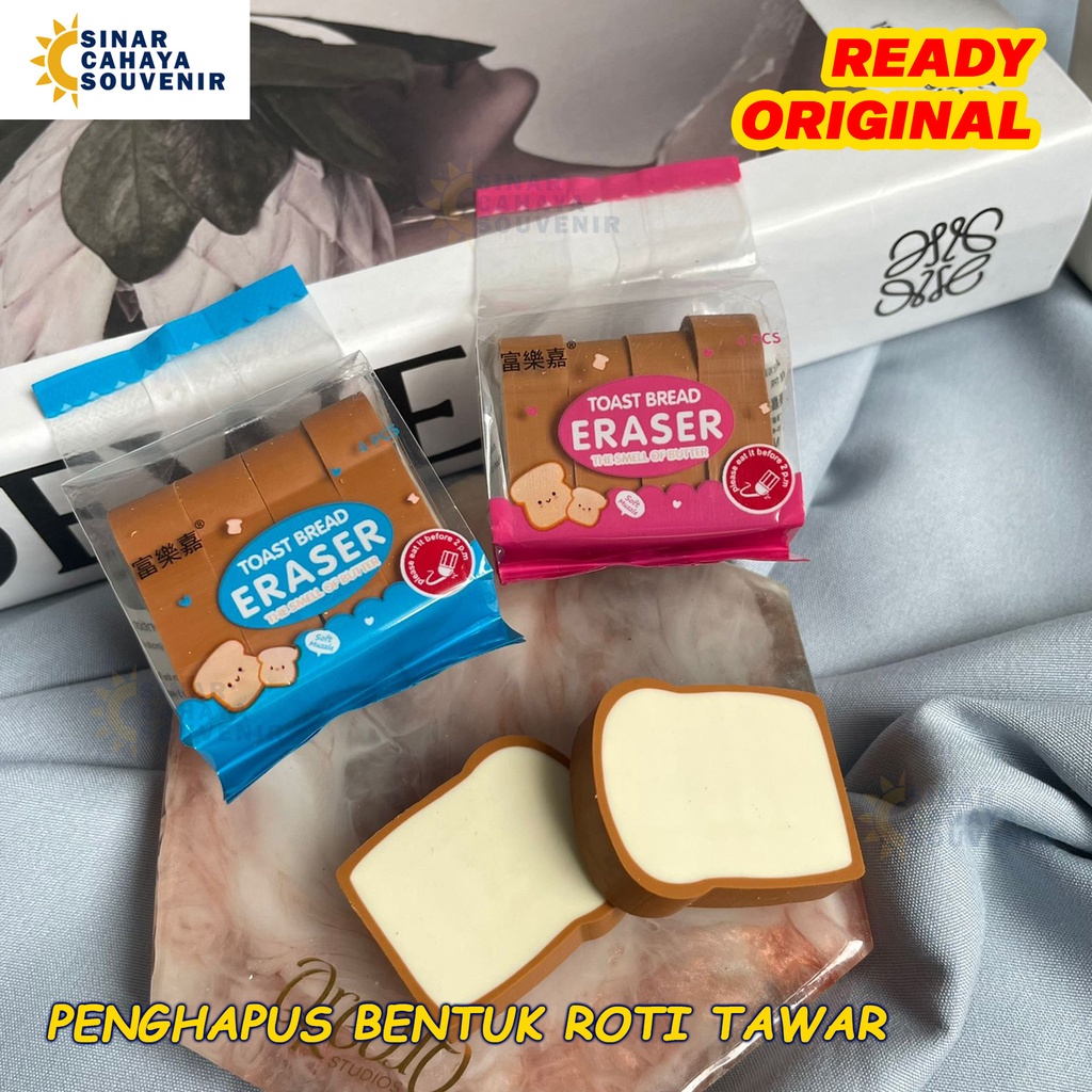 

Penghapus Roti Tawar | Hapusan Bentuk Makanan Roti Tawar | Eraser Penghapusan Tulisan ATK Stationery Kantor Sekolah Unik Lucu Murah