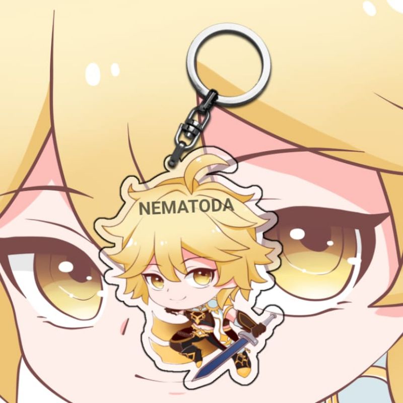 Gantungan Kunci Anime Game Genshin Impact Aether - Keychain Anime Game Genshin Impact Aether