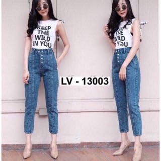 CELANA JEANS WANITA MOUREEN BF BOYFRIEND CUT CROP 