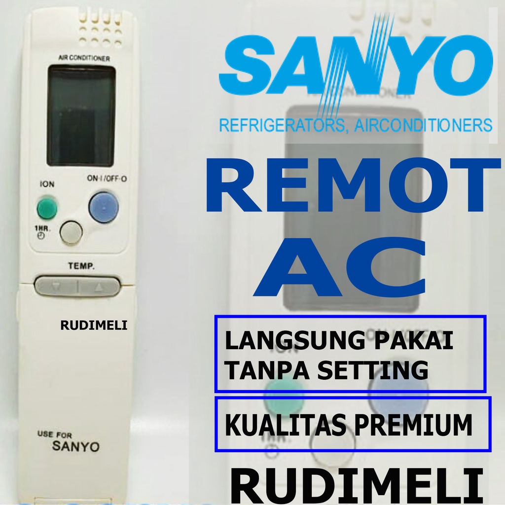 REMOTE AC / REMOT AC SANYO TANPA SETTING/ LANGSUNG PAKAI