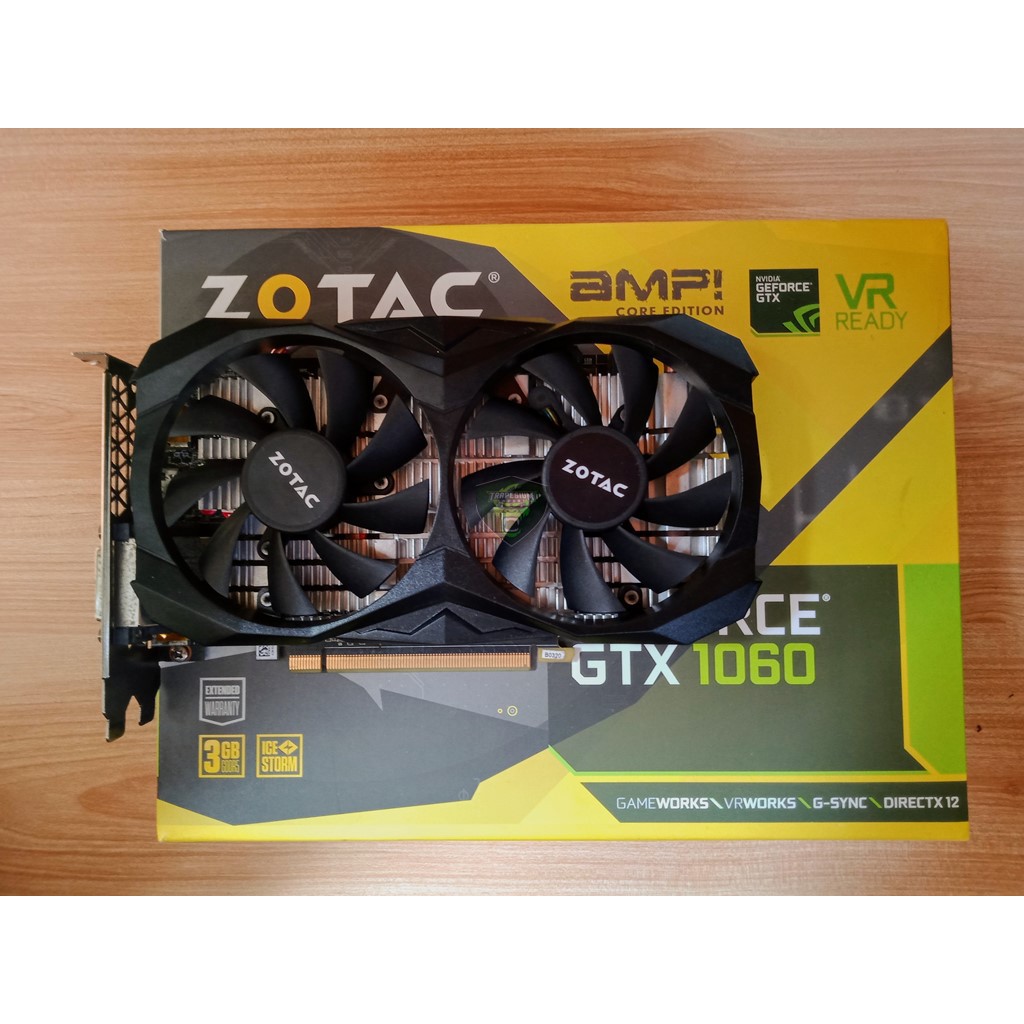 Jual Zotac GTX 1060 3GB AMP Core | Shopee Indonesia