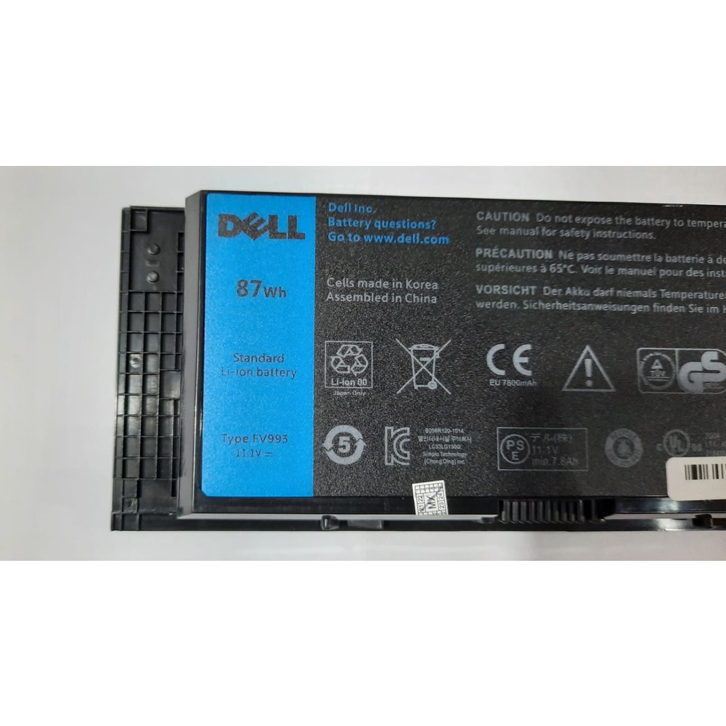 BATERAI BATERE DELL Precision M6600 M4700 M4800 FVV93 ORIGINAL