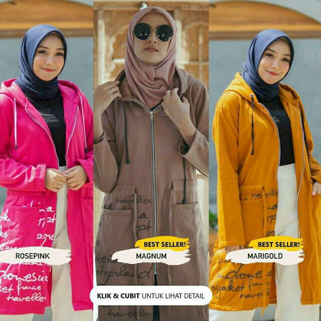 JAKET WANITA MUSLIMAH HIJACKET® URBANASHION ORIGINAL JAKET HIJABER NO.1 DI INDONESIA-1