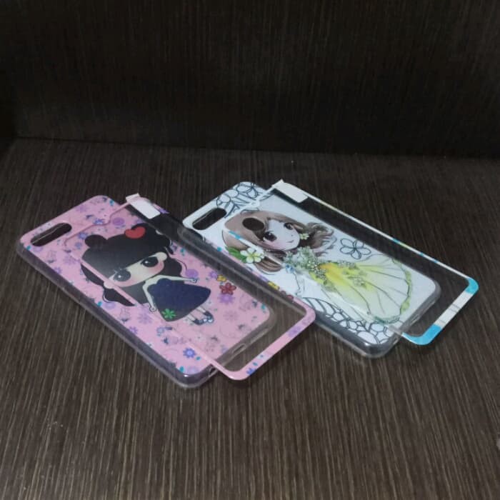 Ready Oppo A7 Case 360 Full Protect Korean Girls Case 360 Karakter Oppo A7