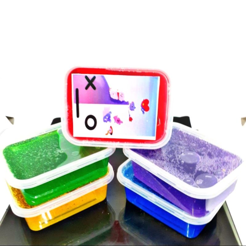 SLIME JELLY CRYSTAL JUMBO WARNA WARNI isi 5pcs/pack