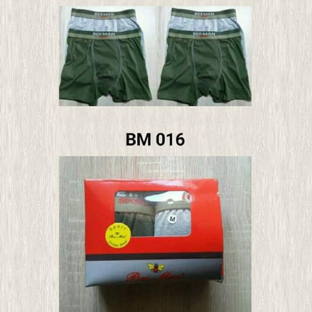 Celana dalam boxer pria bee man 016/celana boxer cowok/boxer bee man