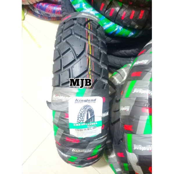 Ban montor r14 tubeless kingland 120/80-14 ban honda vario xread lexy pcx ban luar ring 14 tubles ba