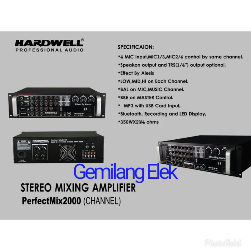 Amplifier Karaoke HARDWELL PERFECMIX 2000