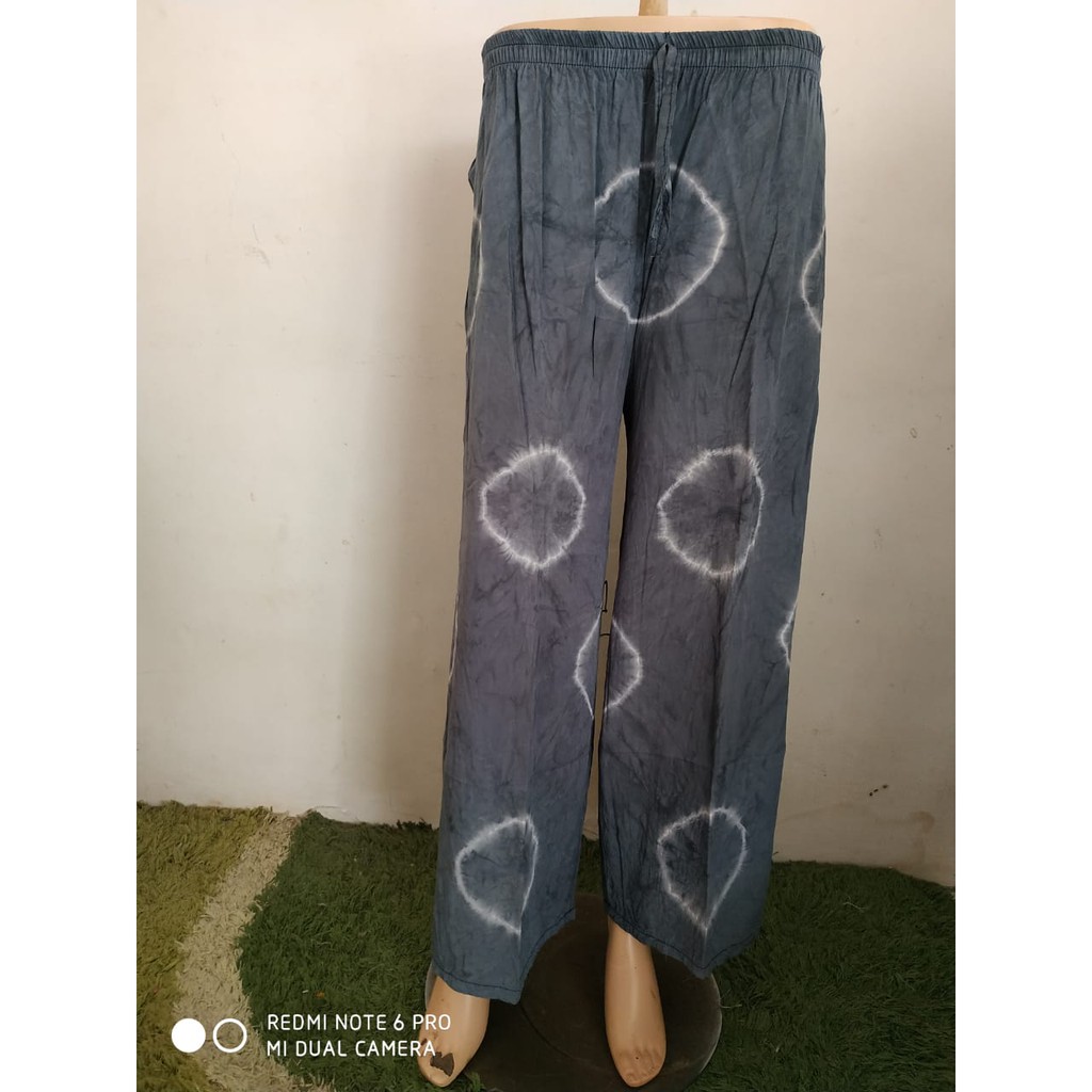 Celana Kulot Panjang XXL Tali Tie Dye Smoke Bali