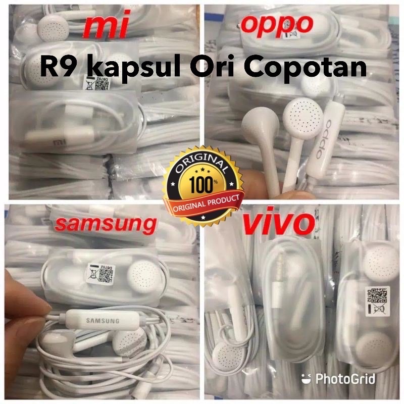 GROSIR HANDSFREE R9 KAPSUL ORI COPOTAN NON PACKING