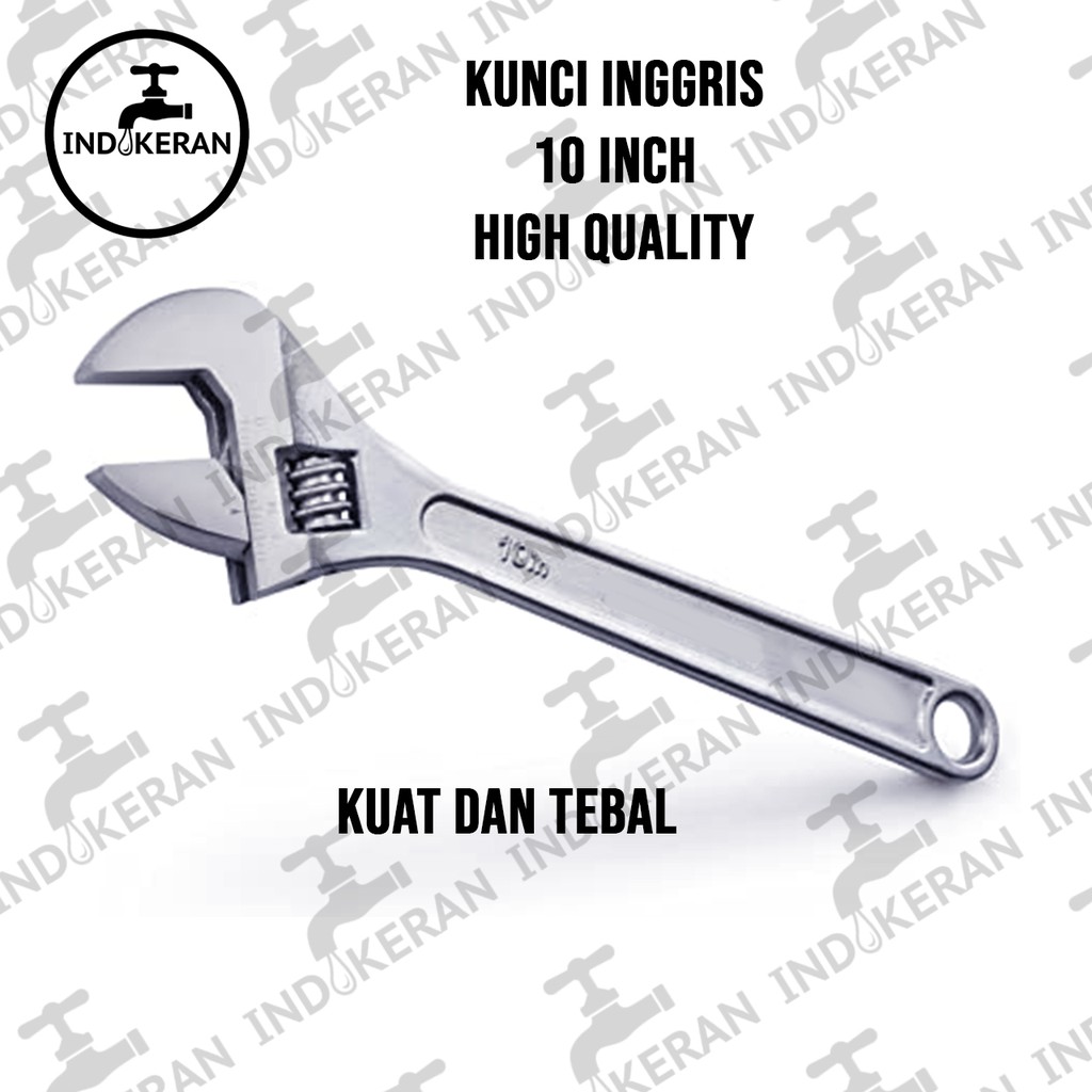 INDOKERAN - Kunci Inggris Adjustable Wrench - 10 Inch - High Quality