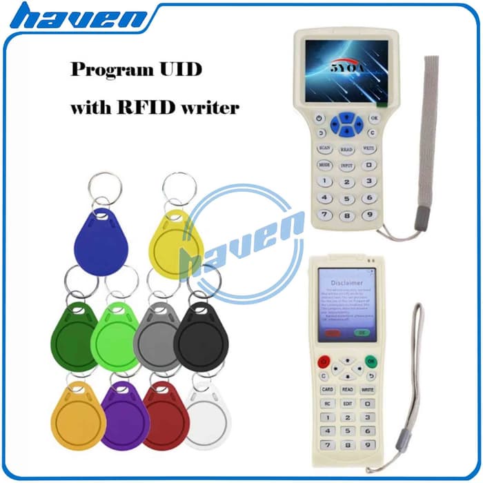 Keyfob UID Writeable RFID 13.56MHz Mifare Classic 1K IC S50 Key Chain
