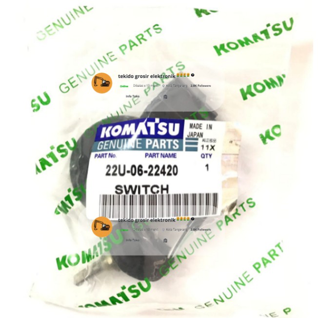 SENSOR POTENSIO GAS KOMATSU PC200-7 22U-06-22420