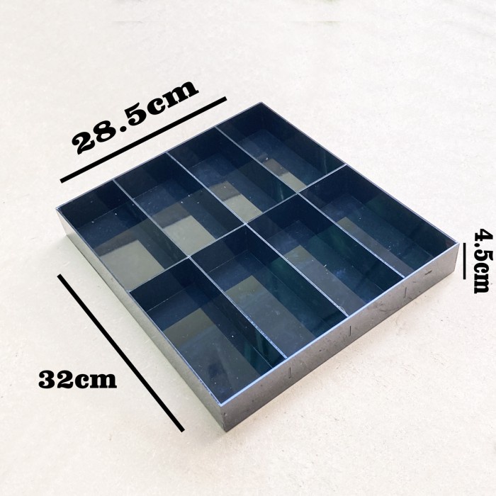 Acrylic Cash Drawer - Tempat Laci Kotak Meja Kasir Wadah Uang Akrilik