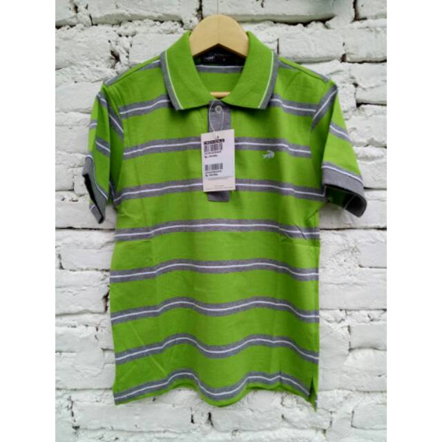 Kaos Kerah Crocodile Junior Stripe Poloshirt 100% AUTHENTIC ORIGINAL