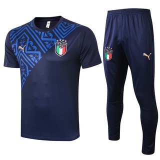 Setelan Jersey Sepak Bola 2021 Italia Lengan Pendek+Celana