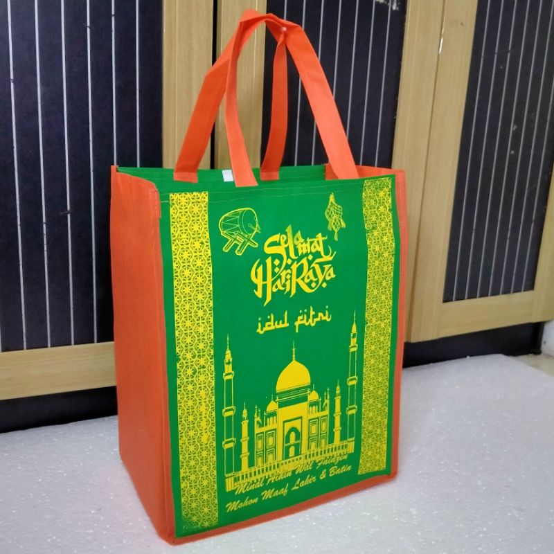 (1 Lusin = 12 pcs) GOODIE BAG  lebaran /TAS LEBARAN IDUL FITRI TEBAL 75  GSM