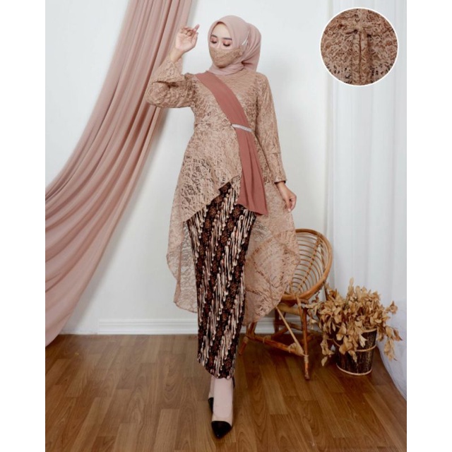 Kebaya soraya set kebaya brukat selendang/ketelan kebaya soraya /kebaya selendang /set kebaya soraya terbaru/kebaya wisuda/kebaya kondangan/kebaya srikandi/kebaya tunik /kebaya pesta /kebaya murah