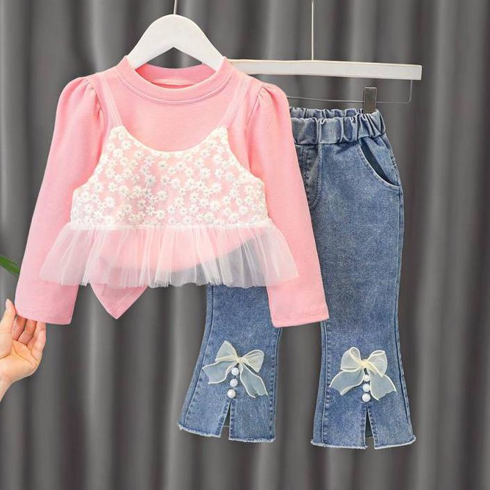 Berkualitas Cocobaby Jakarta Setelan Anak Perempuan Stelan Anak Bayi Perempuan Rompi Bunga Putih