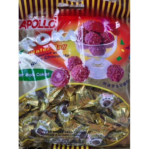

ROKA WAFER BALL CHOC Isi 70 pcs