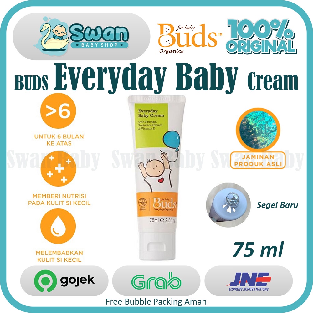 Buds Everyday Organics Baby Cream 75ml / Krim Organik Bayi